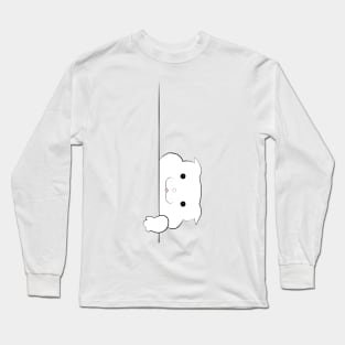 White Cat Grabs Long Sleeve T-Shirt